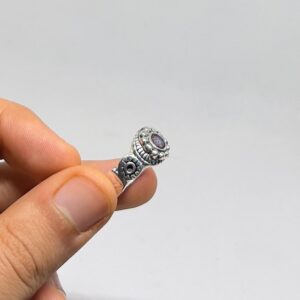 Handmade Berber Silver Ring: Tuareg Eye, Tribal Boho Jewelry