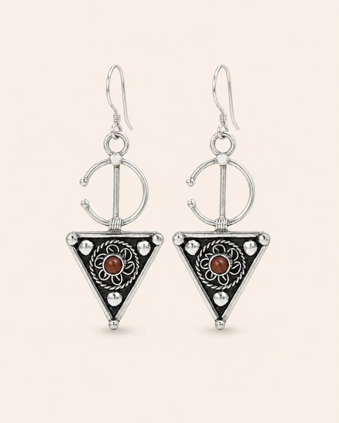 Tinufa Earrings - Amazigh Silver Heritage Jewelry