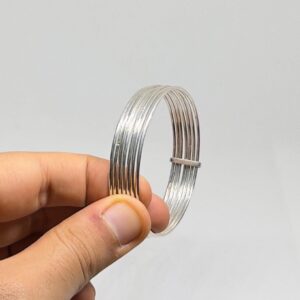 Handmade Berber Silver Cuff Bracelet: Tribal Boho Jewelry