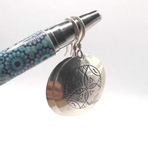 Tuareg Sterling Silver Amazigh Yaz Symbol Bohemian Earrings: Berber Jewelry