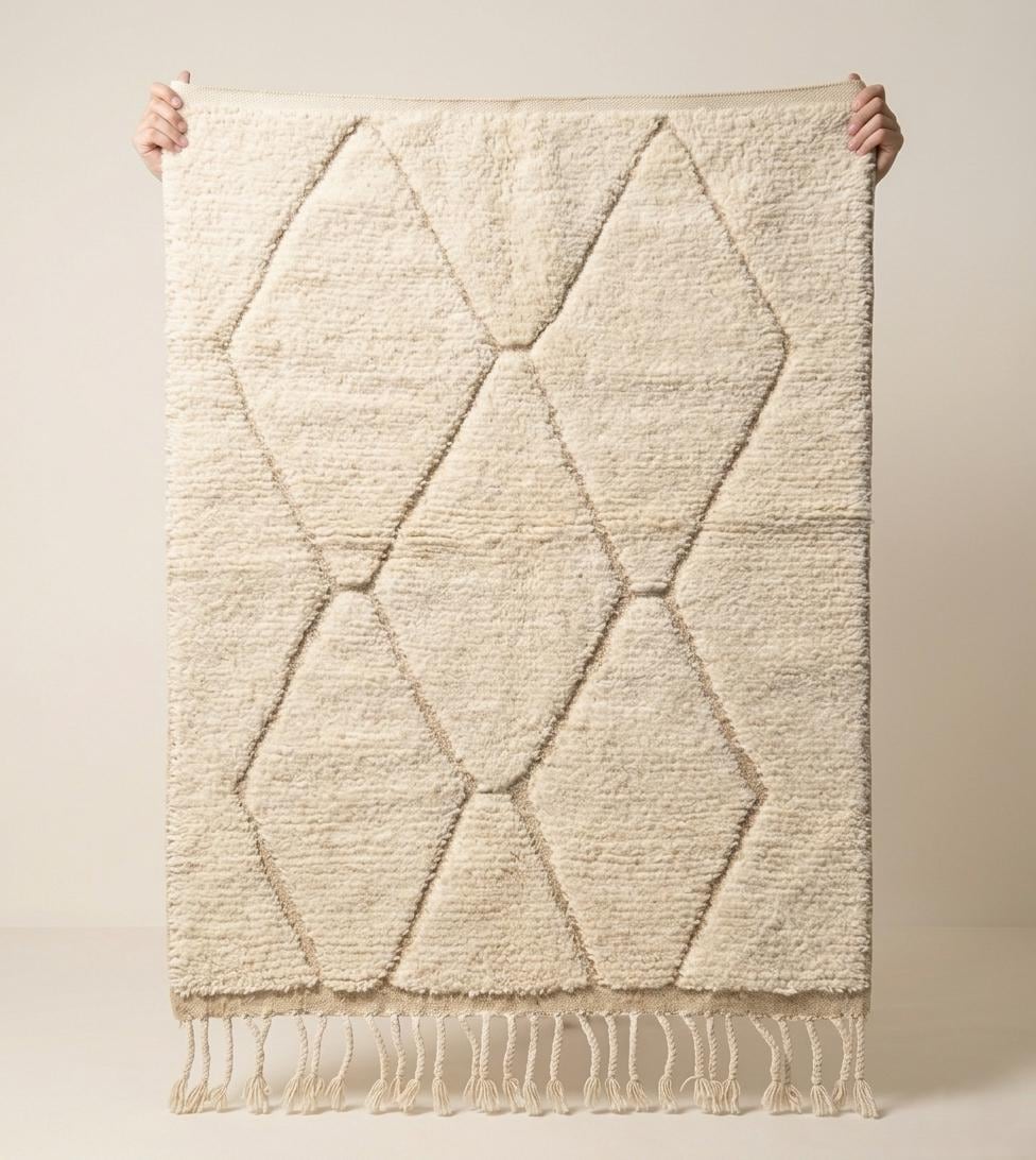 Berber Beni Ourain Rug 8x5 ft