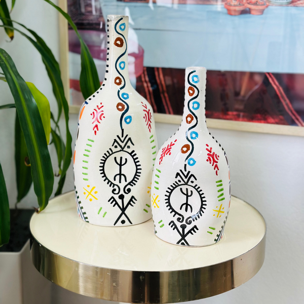 bouteille Vase - Amazigh Decorative Pottery