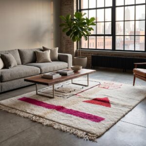 Berber Ivory Beni Ourain Rug