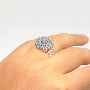Handmade Berber Silver Plated Ring: Tribal Jewelry