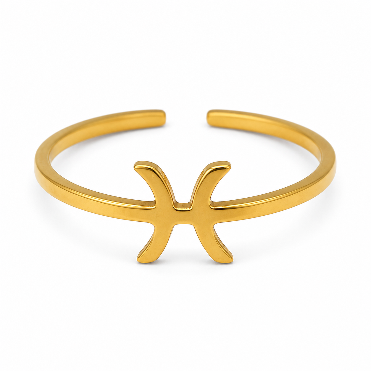 Adjustable Gold Amazigh Berber Kabyle Yaz Stainless Steel Ring