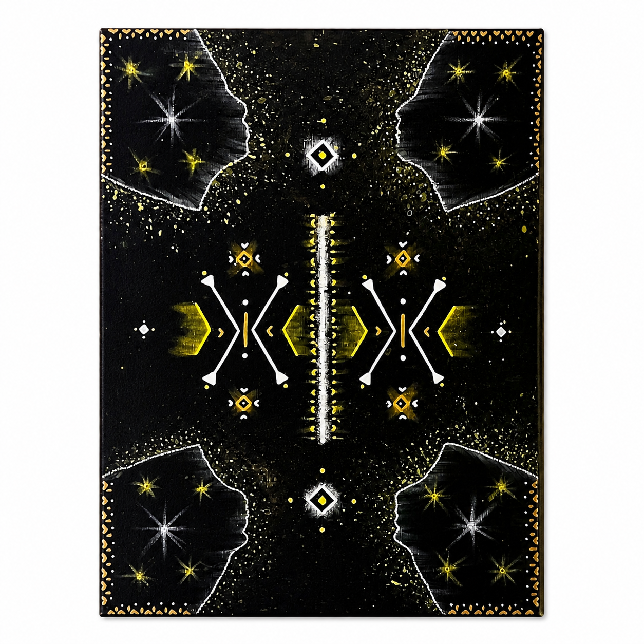 Amazigh Agistri Night African Symbols Island Painting Wall Art