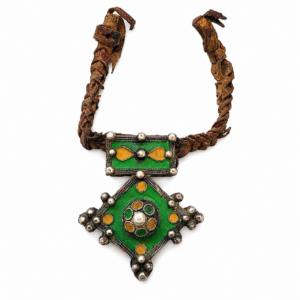 Amazigh Antique Rare Tribal Cross Silver Pendant Antiquité