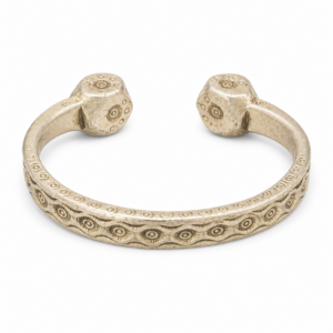 Amazigh Antique Silver Eye Amulet Bracelet for Jewelry Styling
