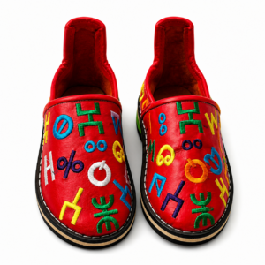Amazigh Authentic Idoukan Slippers Handmade Leather Babouche Shoes