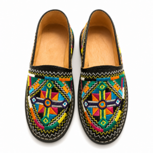 Amazigh Babouche Geometric Babouche Shoes for Everyday Heritage Style Use