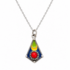 Amazigh Berber Kabyle Stainless Steel Snake Head Pendant Necklace