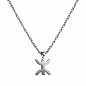 Amazigh Berber Kabyle Tifinagh Yaz Stainless Steel Men’s Pendant Necklace