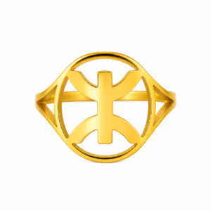 Amazigh Berber Kabyle Tifinagh Yaz Unisexe Stainless Steel Ring