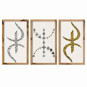 Amazigh Berber Kabyle Tribal Tattoo Poster Digital Wall Art