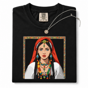 Amazigh Berber Kabyle Yaz Symbol Unisex Cotton Art T-Shirt