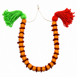 Amazigh Berber Loban Resin Amber Tassel Statement Bead Necklace