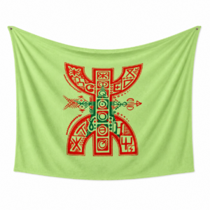 Amazigh Berber Tifinagh Yaz Draperie murale Polyester Wall Art