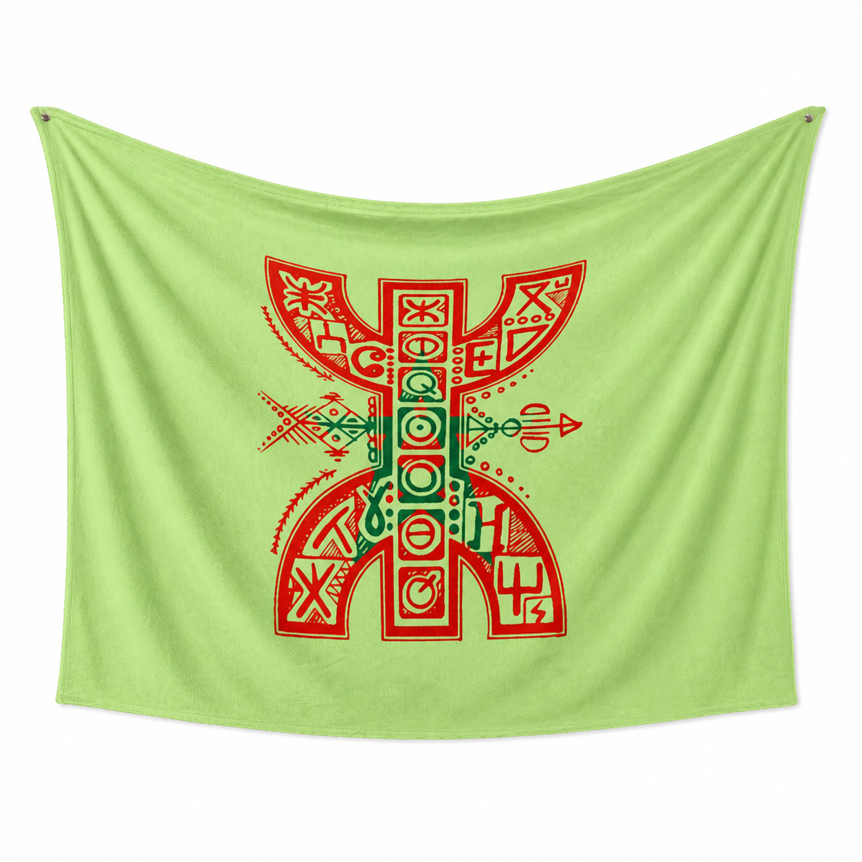 Amazigh Berber Tifinagh Yaz Draperie murale Polyester Wall Art