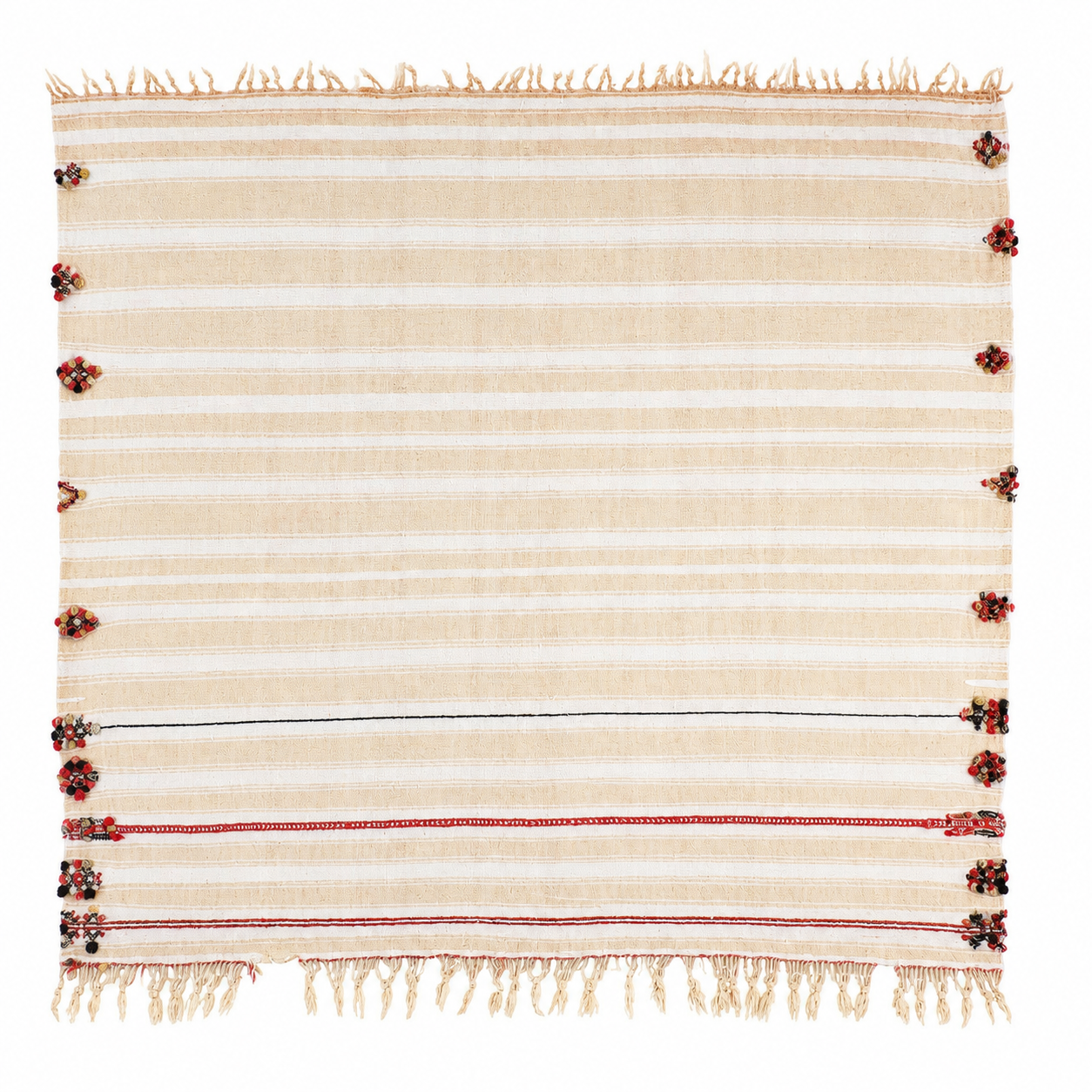 Amazigh Berber Wedding Veil Henna Textile Wall Art