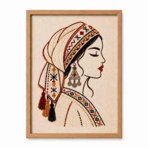 Amazigh Berber Woman Beauty Portrait Printable Digital Wall Art