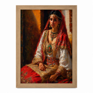 Amazigh Berber Woman Portrait Oil Painting Digital Wall Art