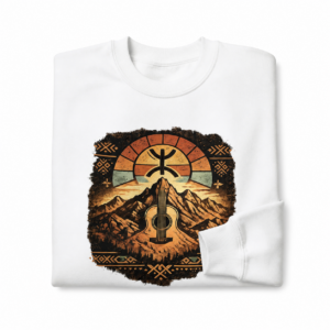 Amazigh Berber Yaz Symbol Unisex Sweatshirt Mountain Landscape Ring