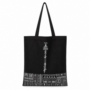 Amazigh Black Bag – White Cotton Distinctive Style
