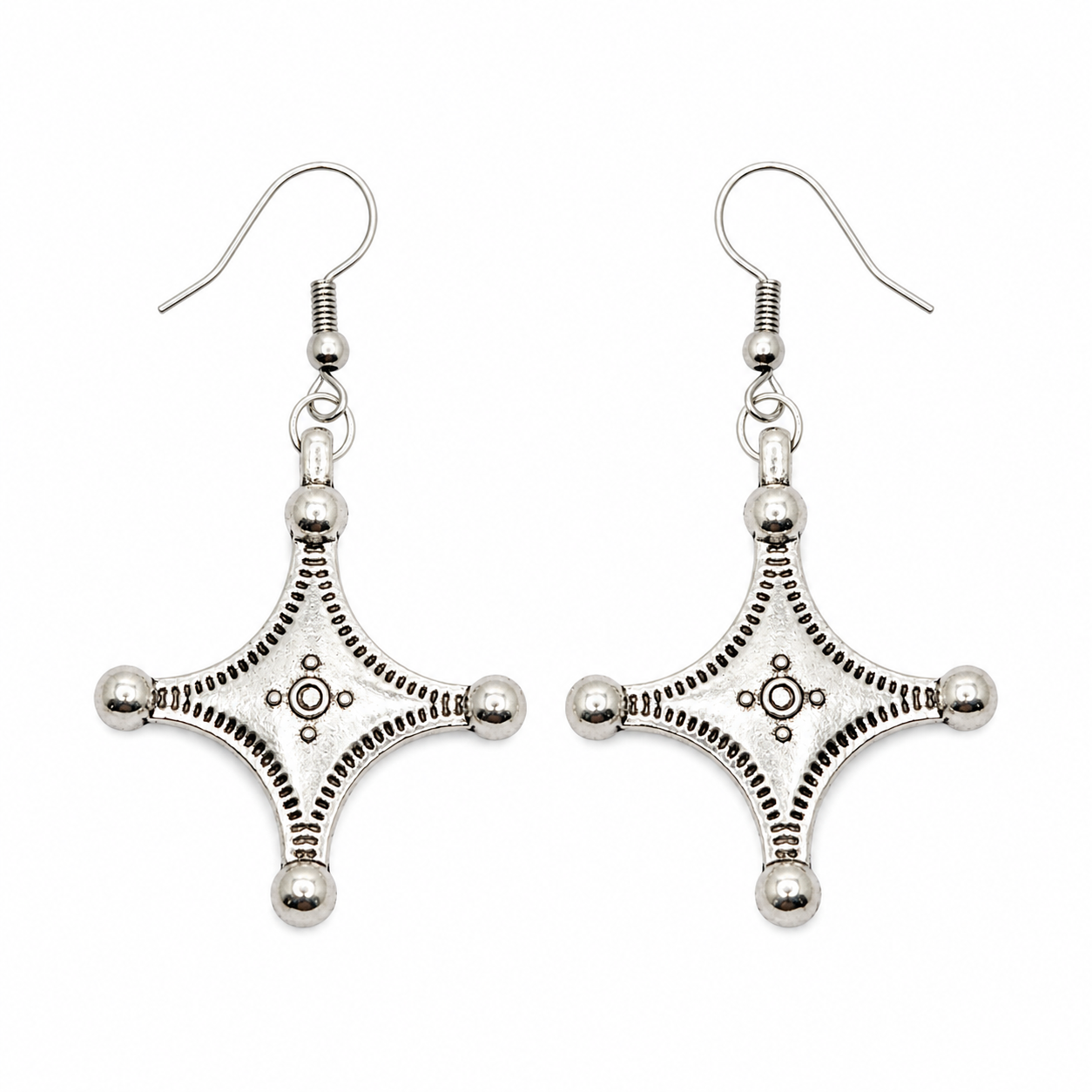 Amazigh Boucles d oreilles femme berbère croix Earrings