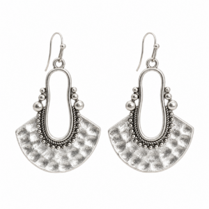 Amazigh Boucles d oreilles métal argenté et Earrings