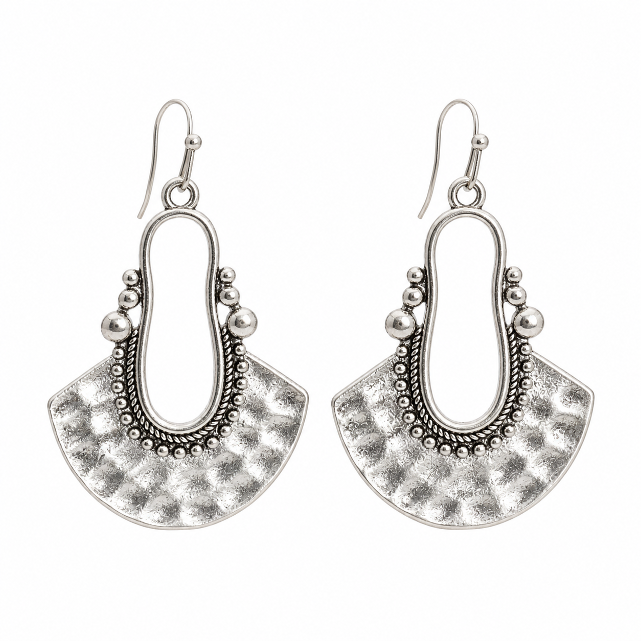 Amazigh Boucles d oreilles métal argenté et Earrings