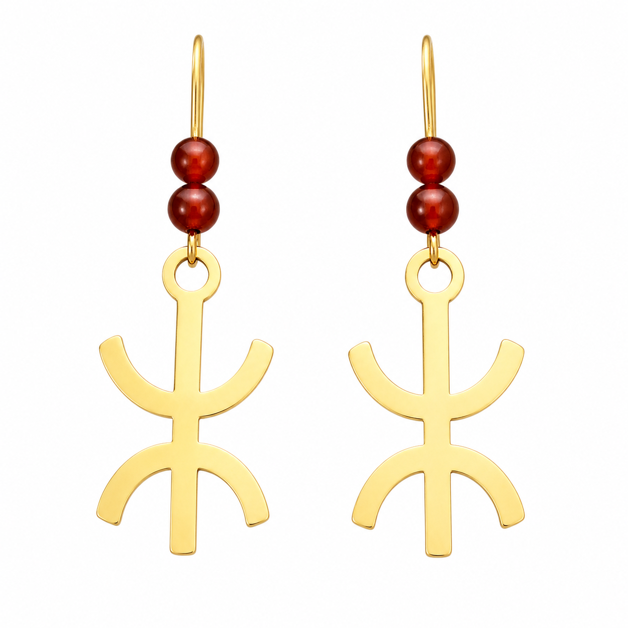 Amazigh Boucles d oreilles YAZ tifinagh acier inoxydable