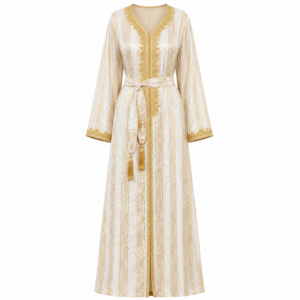 Amazigh Caftan Dress Jawhara Luxury Belt Elegant Kaftan