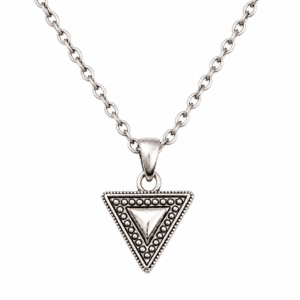 Amazigh ethnique Gold Necklace Women- berbère géométrique triangle