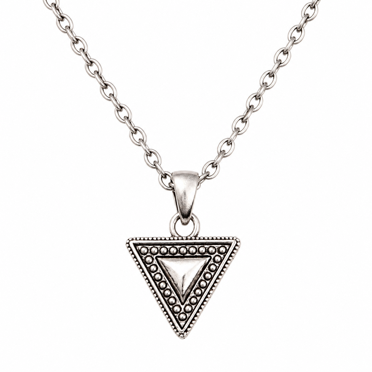 Amazigh ethnique Gold Necklace Women- berbère géométrique triangle