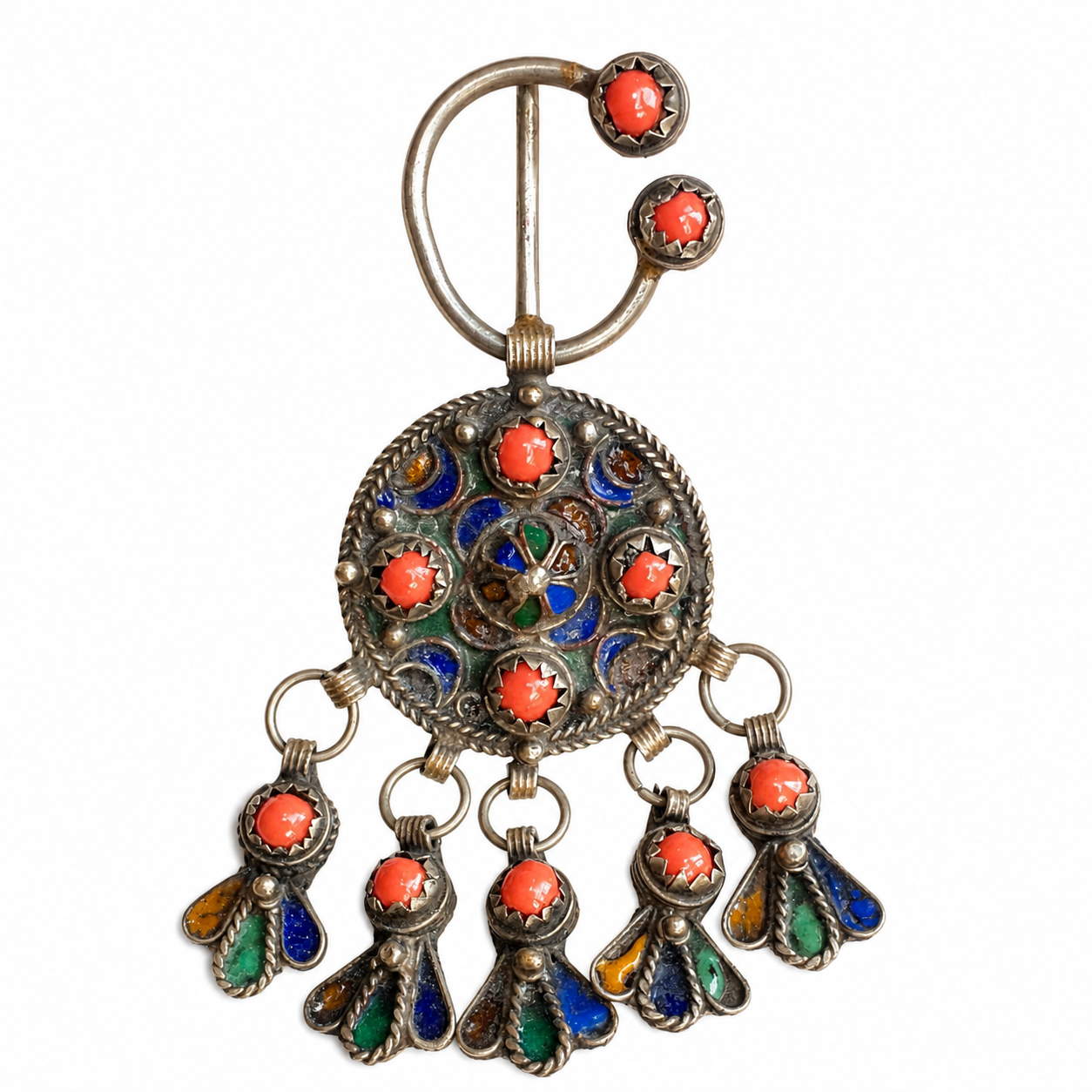 Amazigh Fibule kabyle berbère Silver Tabzimt Traditional broche
