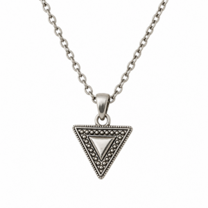 Amazigh Geometric Triangle Ethnic Gold Silver berbère Necklace