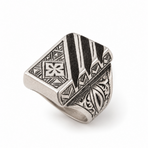 Amazigh Gravure amazighe Ring Silver Tribal Touareg Berbère