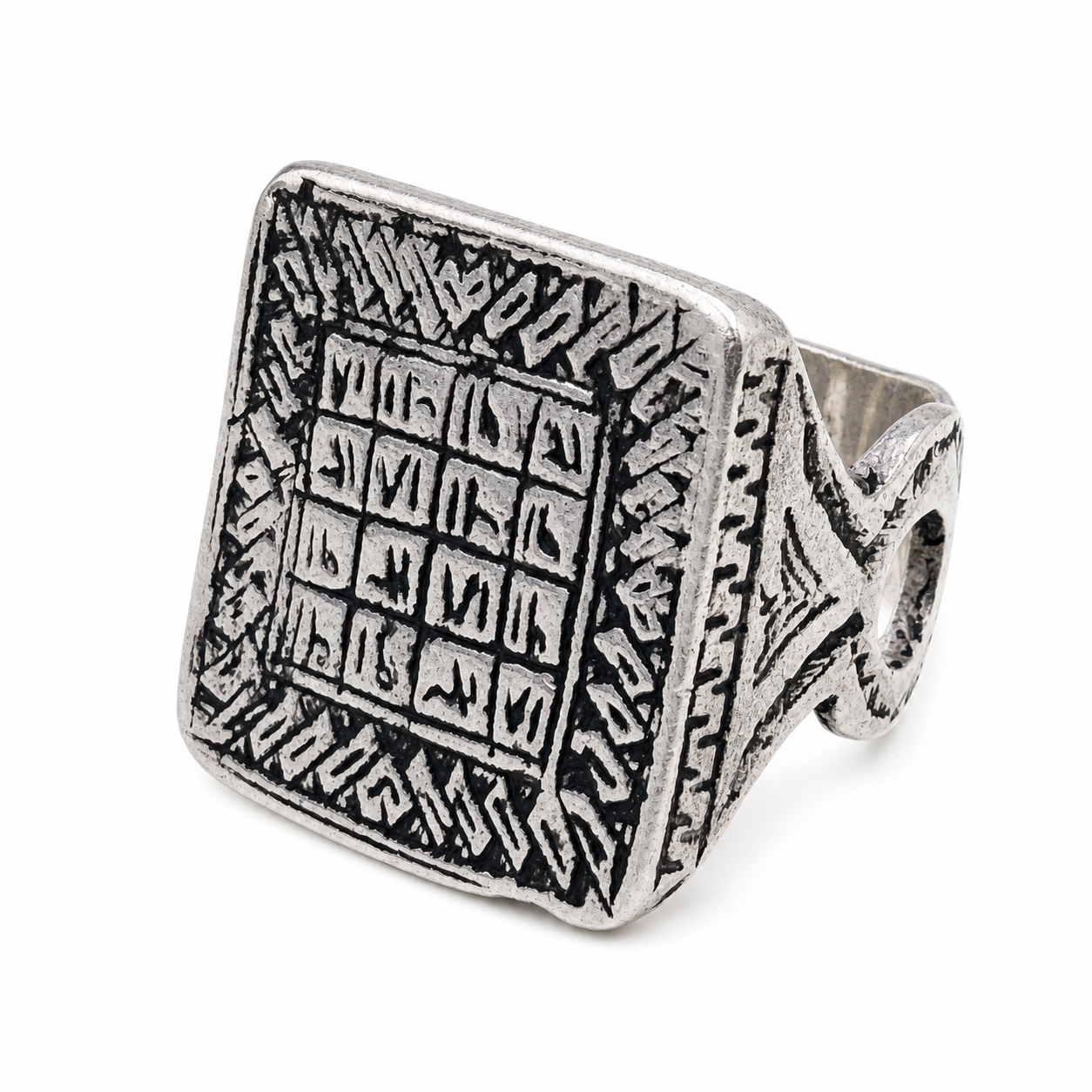 Amazigh Gravure amazighe Ring Silver Tribal Touareg Berbère