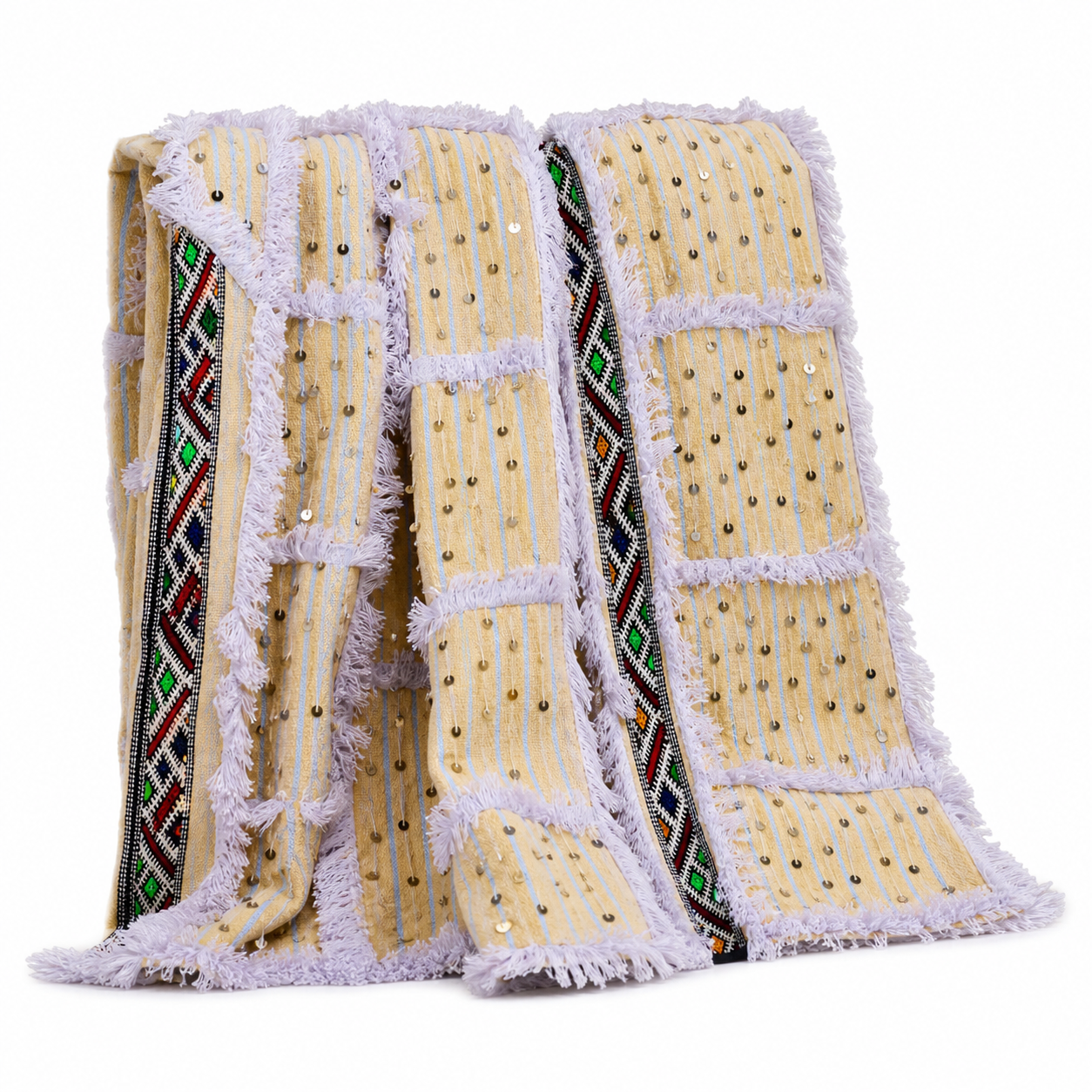 Amazigh Handira Handwoven Wool and Cotton Wall Art