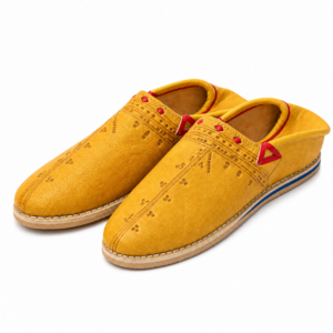 Amazigh Handmade Babouche Slippers Leather Tafraout Babouche Shoes