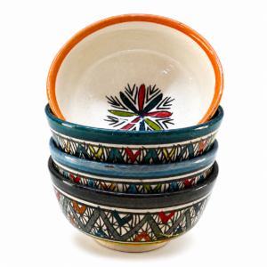 Amazigh Handmade Ceramic Traditional Pottery Hand Painted Bowl