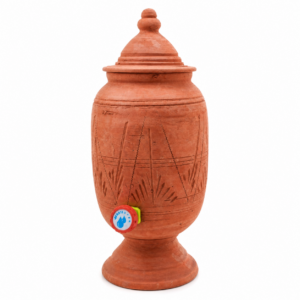 Amazigh Handmade Clay Water Spigot Cup Terracotta Dispenser