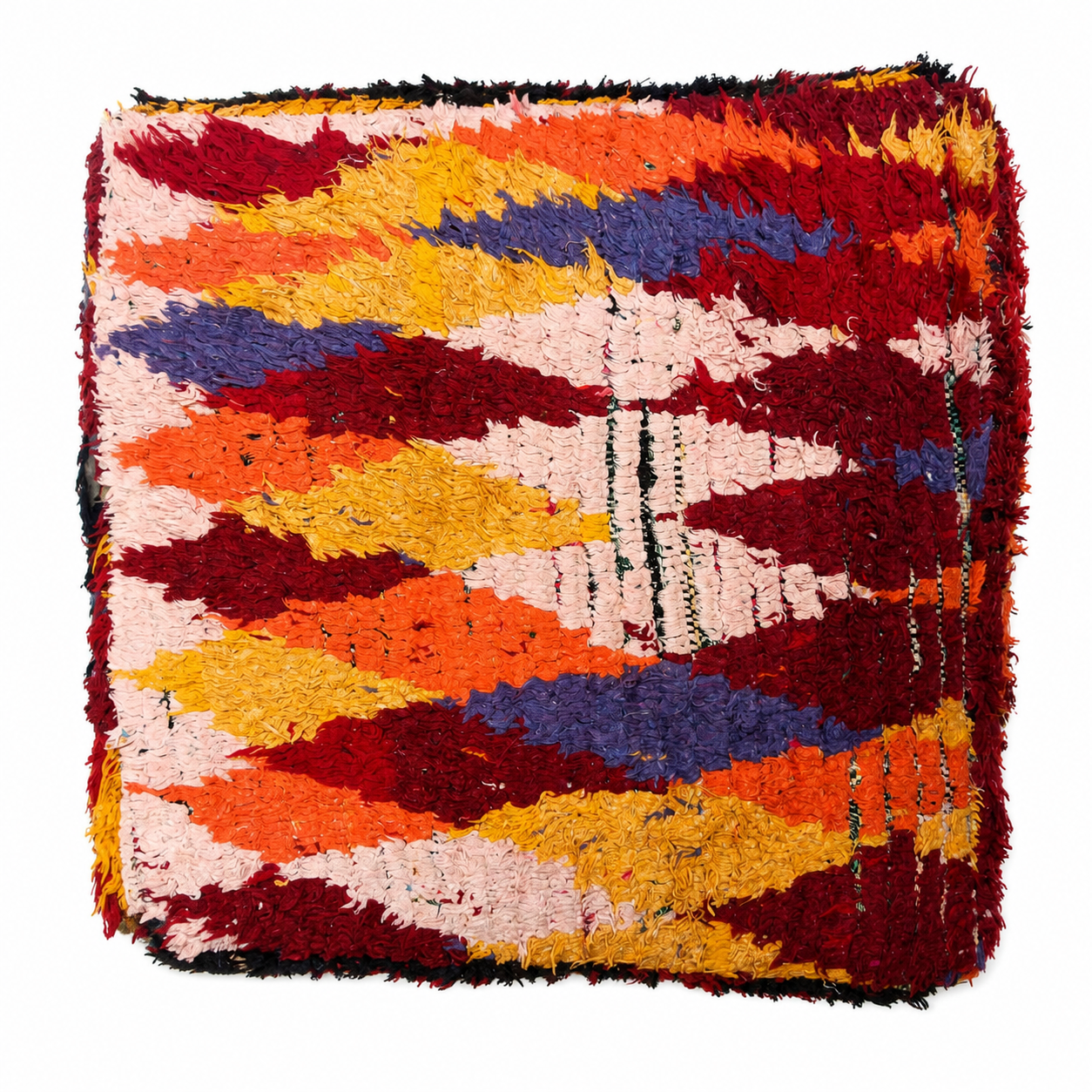 Amazigh Handmade hand Pouf Cover for Home Decor