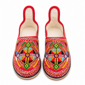 Amazigh Handmade Leather Babouches Embroidered Slippers Babouche Shoes