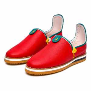 Amazigh Handmade Leather EU 36-44 White Black slippers