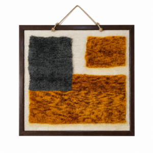 Amazigh Handmade Wool Cotton Framed Textile Wall Art