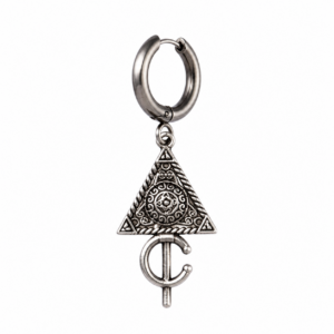 Amazigh Jewelry symbole Earrings Men fibule Stainless Steel