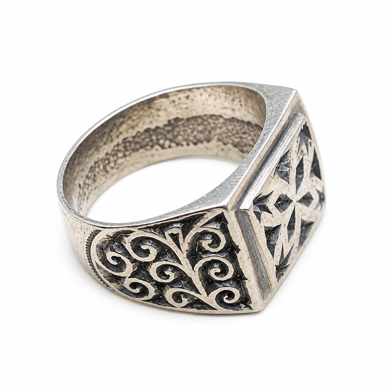 Amazigh Jewelry Traditionnels Marocains Ring Berbère Silver Handmade
