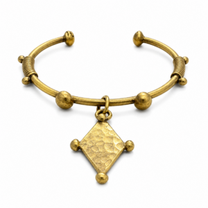 Amazigh Jonc Berbère Laiton Ajustable Losange Traditionnel Bracelet