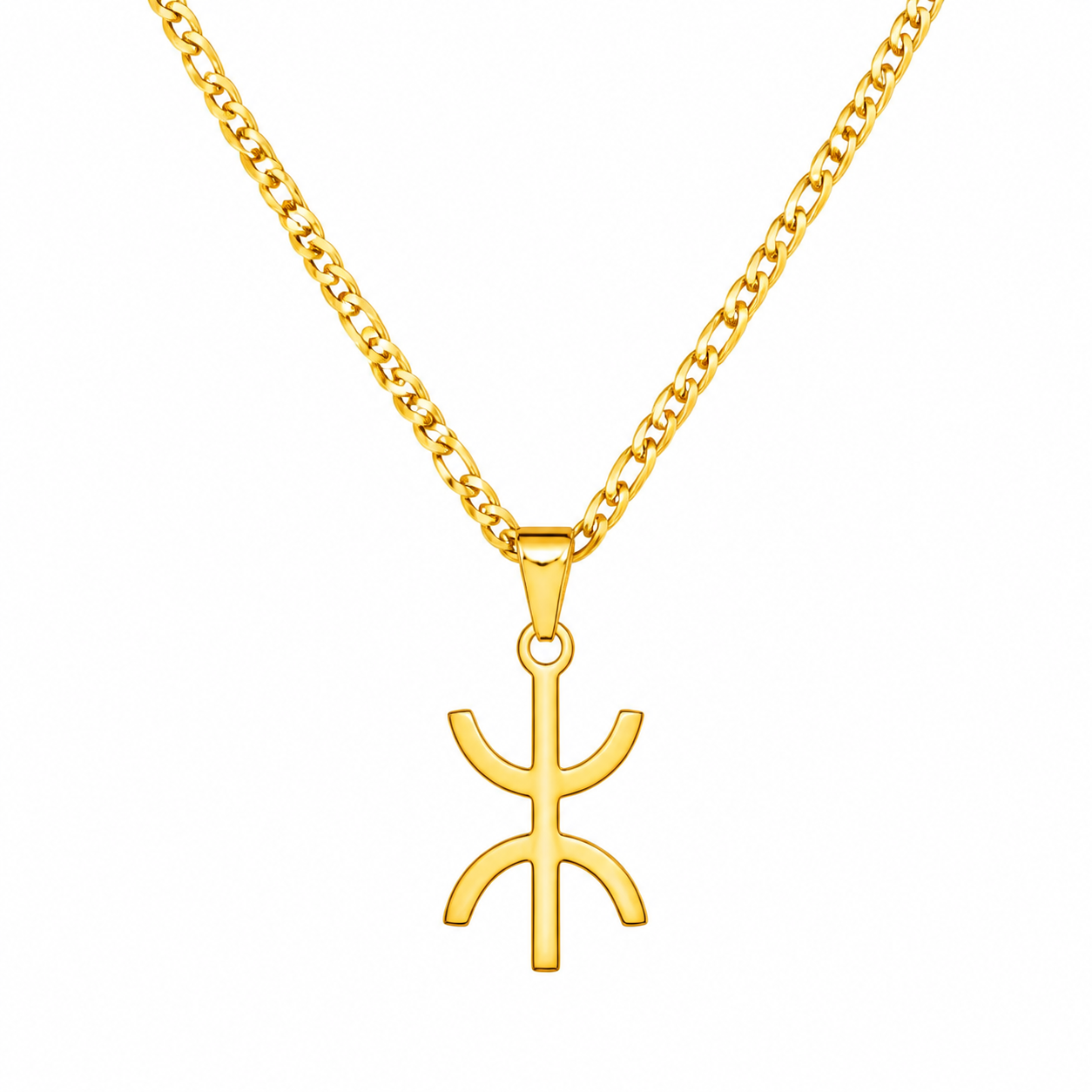 Amazigh Kabyle Tifinagh Yaz Stainless Steel Pendant Unisex Necklace